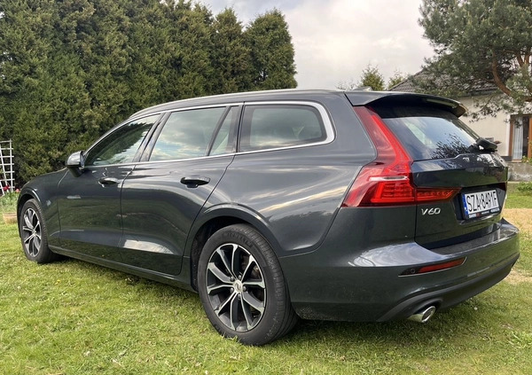 Volvo V60 cena 78900 przebieg: 164000, rok produkcji 2018 z Zawiercie małe 407